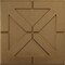 Ekena Millwork 19 5/8in. W x 19 5/8in. H Xander EnduraWall Decorative 3D Wall Panel Covers 2.67 Sq. Ft. WP20X20XACGH - alternate 1